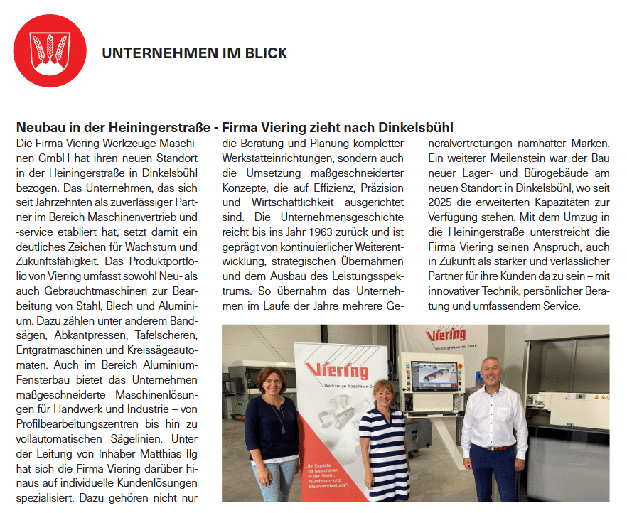 Bericht Blickpunkt Dinkelsbühl